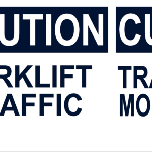 Caution Forklift Traffic Eng/Span