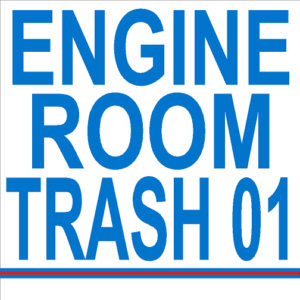 Engine Room Trash 01 Label